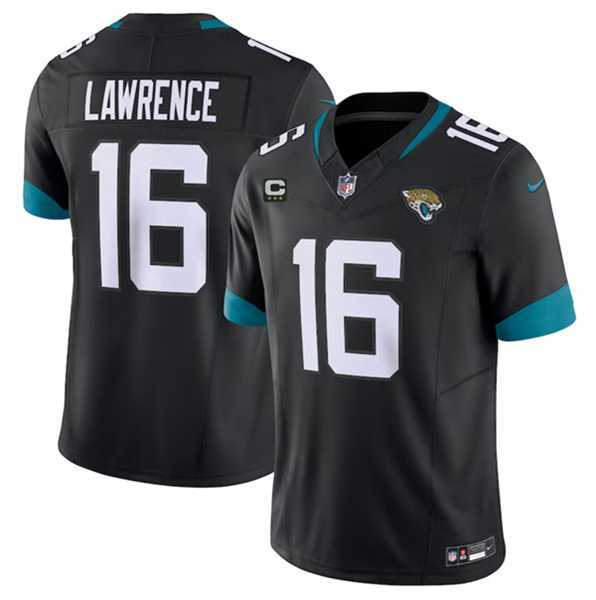 Men & Women & Youth Jacksonville Jaguars #16 Trevor Lawrence Black 2023 F.U.S.E With 3-Star C Patch Vapor Untouchable Limited Stitched Jersey->detroit lions->NFL Jersey